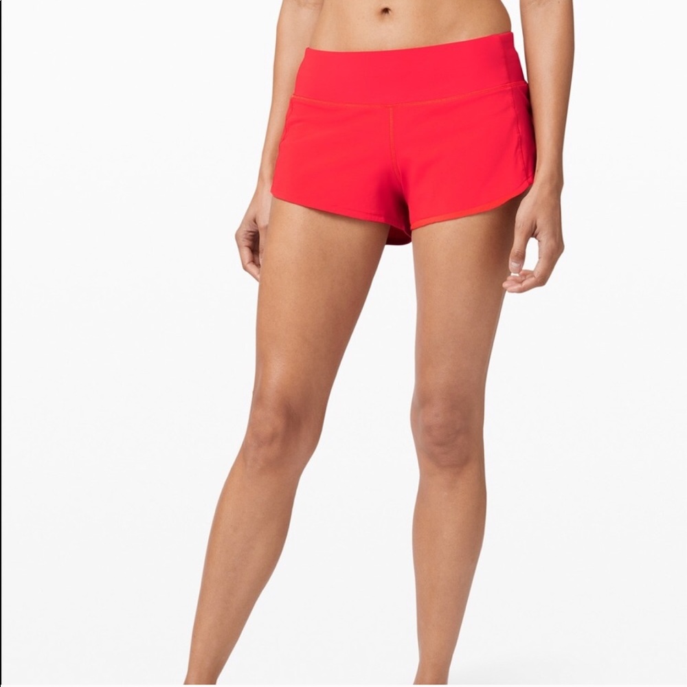 Red Lululemon Shorts